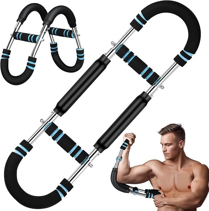 Adjustable Chest & Arm Twister Trainer (65–110lb) – Home Fitness Equipment